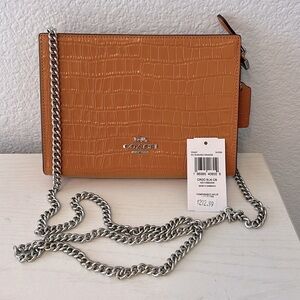Coach Croc-embossed Leather Purse